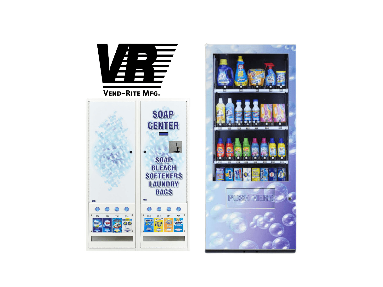 Vend-Rite laundry vending equipment